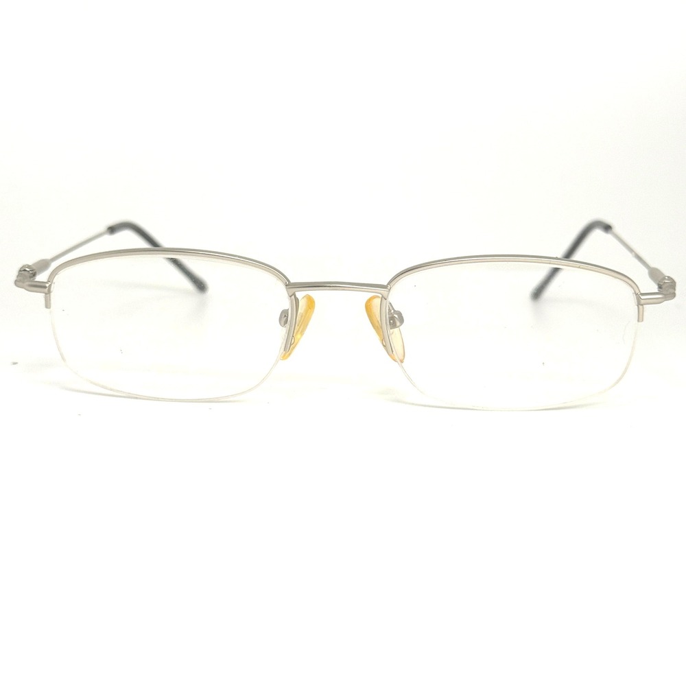 Windsor Eyes GR10 Matt Silver Half Rim Eyeglasses Frames 51-18-140 Mens Womens